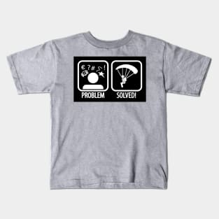 Problem Solved Skydiving Kids T-Shirt